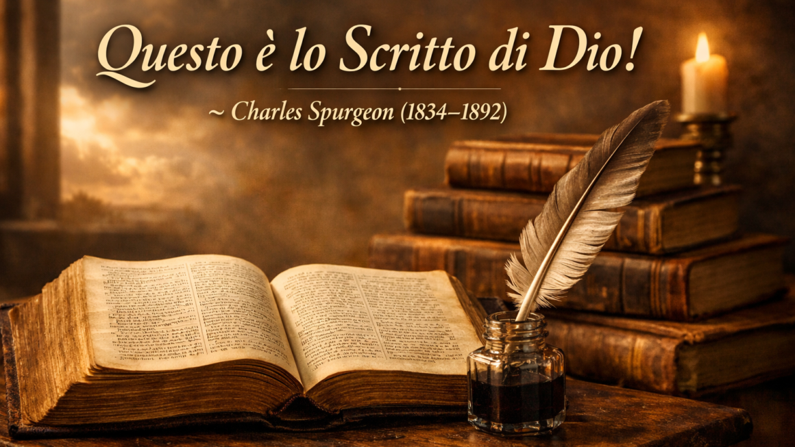 Questo è lo Scritto di Dio!