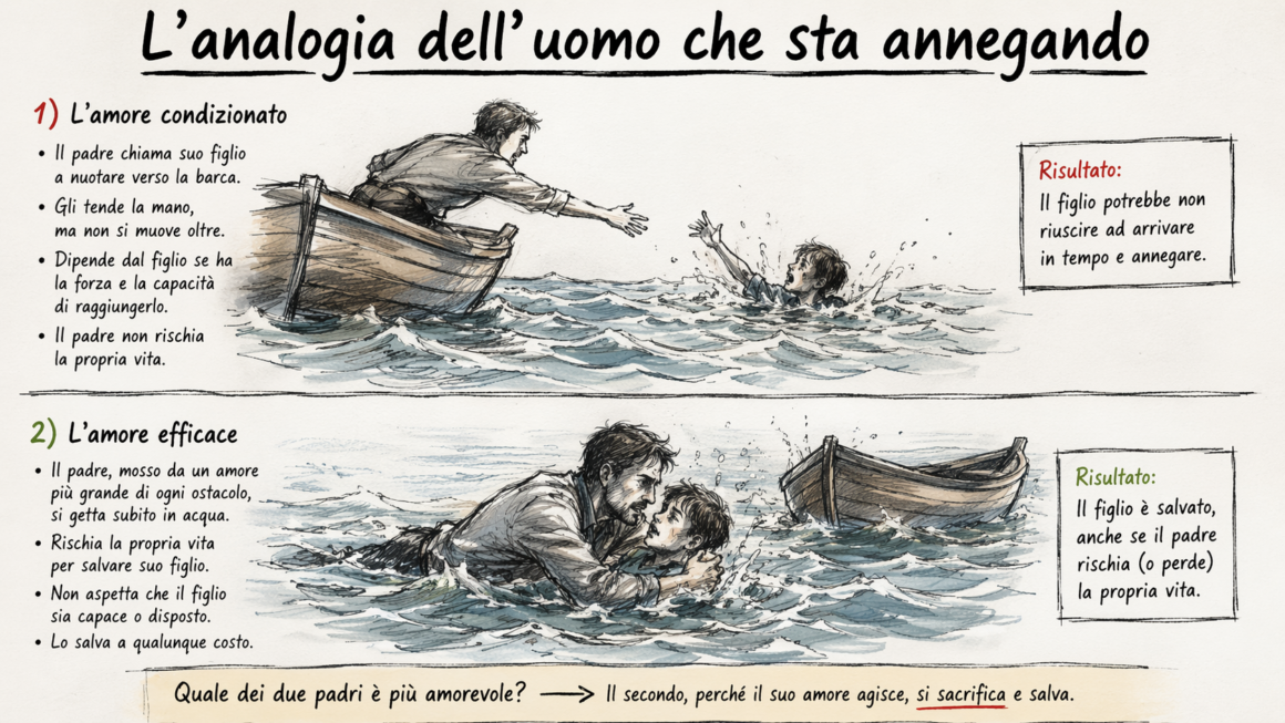 L’analogia dell’uomo che sta annegando