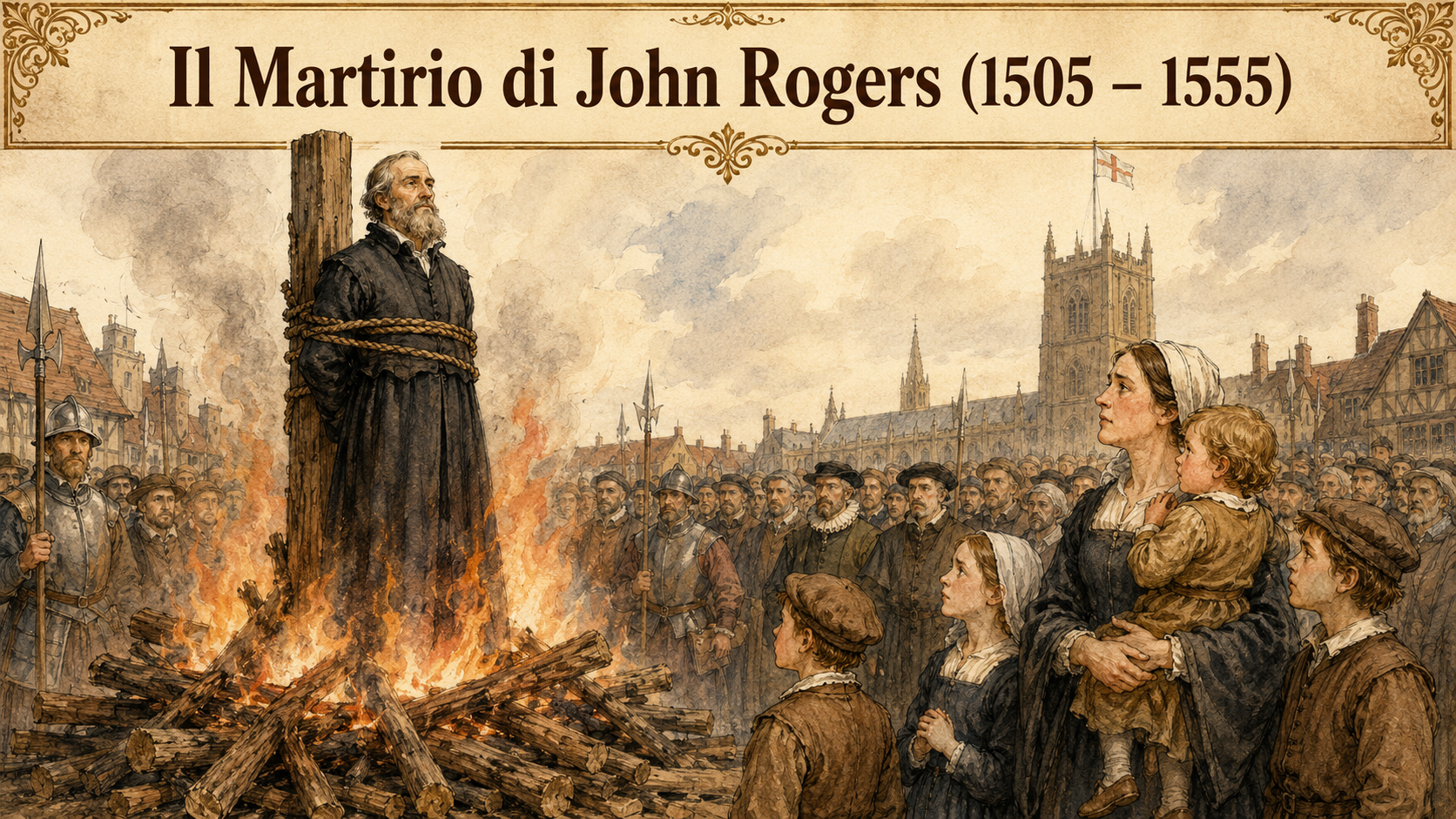 Il Martirio di John Rogers (1505 – 1555)