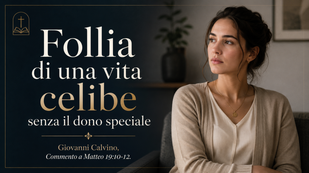 Follia di una vita celibe senza il dono speciale