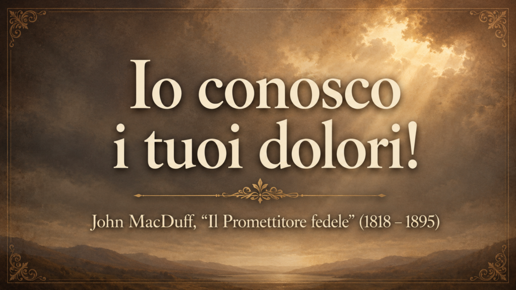 Io conosco i tuoi dolori!