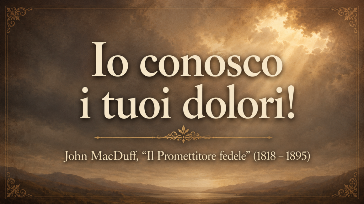 Io conosco i tuoi dolori!