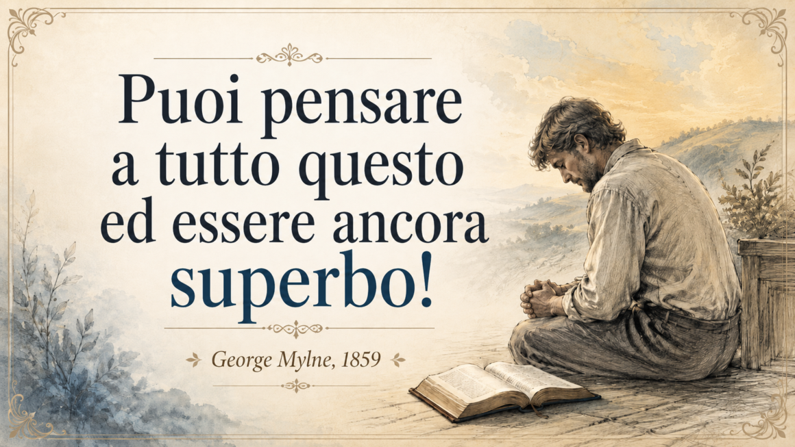 Puoi pensare a tutto questo ed essere ancora superbo!