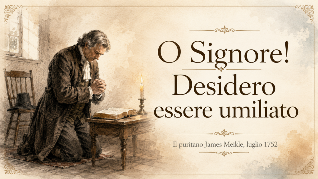 O Signore! Desidero essere umiliato