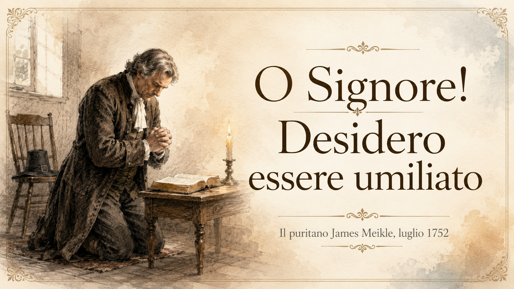 O Signore! Desidero essere umiliato