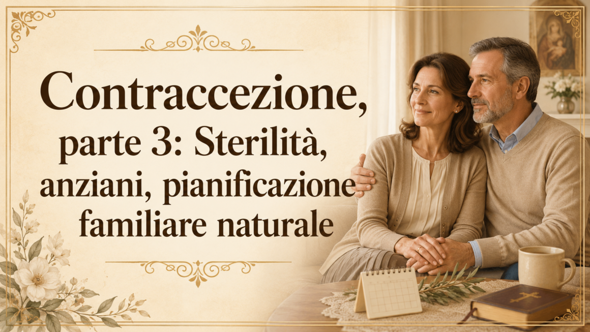 Contraccezione, parte 3: Sterilità, anziani, pianificazione familiare naturale