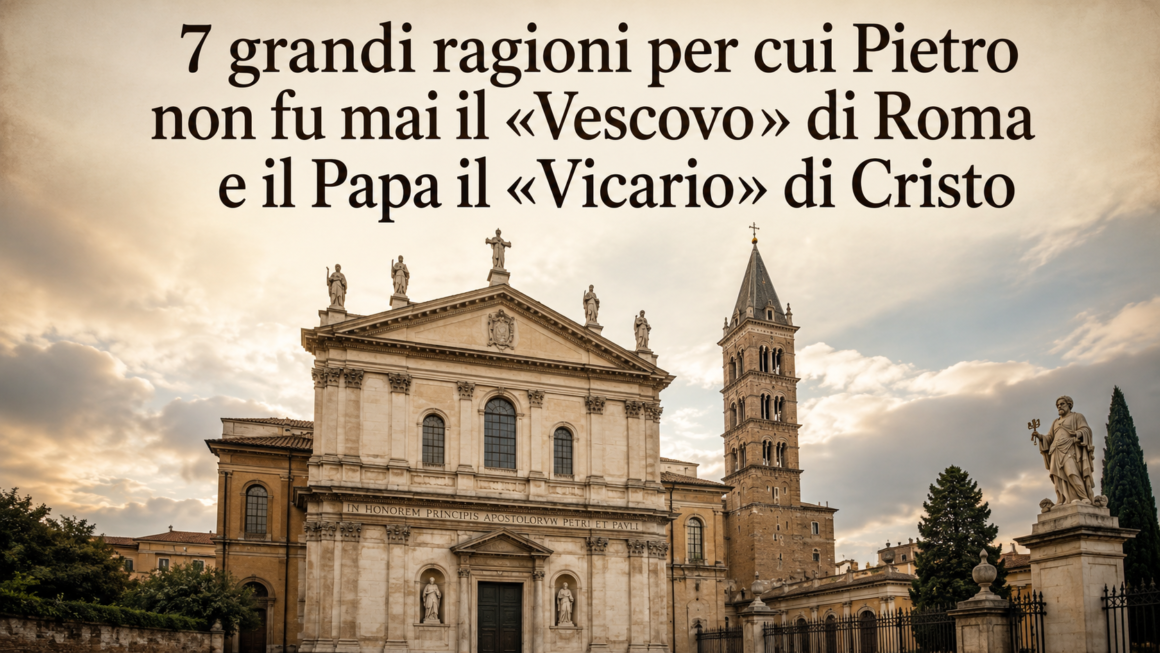 7 grandi ragioni per cui Pietro non fu mai il «Vescovo» di Roma e il Papa il «Vicario» di Cristo