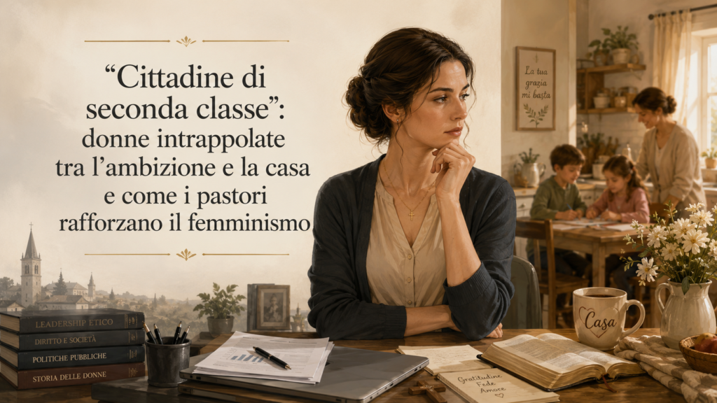 “Cittadine di seconda classe”: donne intrappolate tra l’ambizione e la casa e come i pastori rafforzano il femminismo