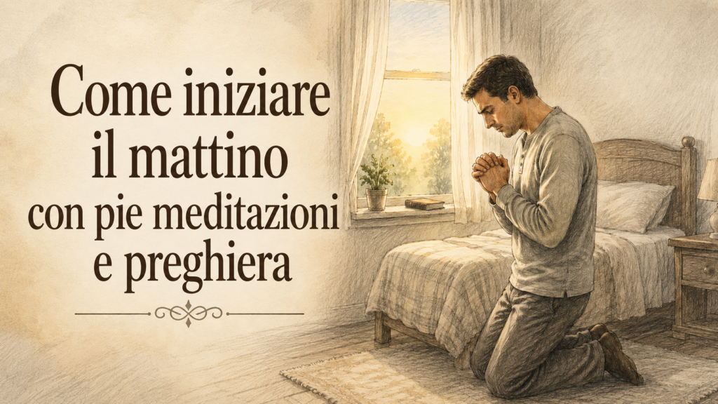 Come iniziare il mattino con pie meditazioni e preghiera